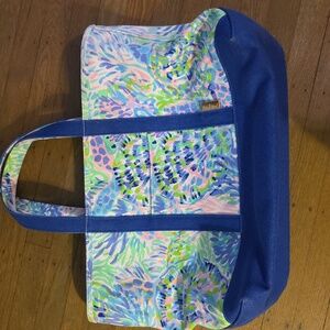 Lilly Pulitzer Vibrant Canvas Tote NWT
